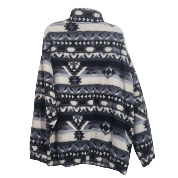 Vintage‎ M.E. Sport Womens Aztec Print 1/4 Zip Fleece Pullover Jacket Size 2X - Picture 3 of 9